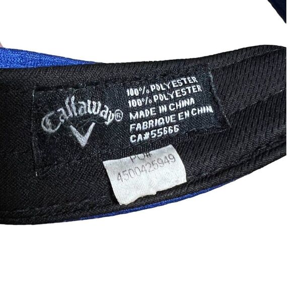 Callaway Blue Adjustable, Golfer, Hat Royal Blue Golf Sun Protection Shade - Picture 4 of 4